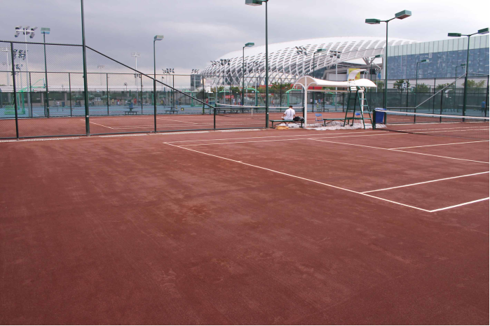 红土网球场