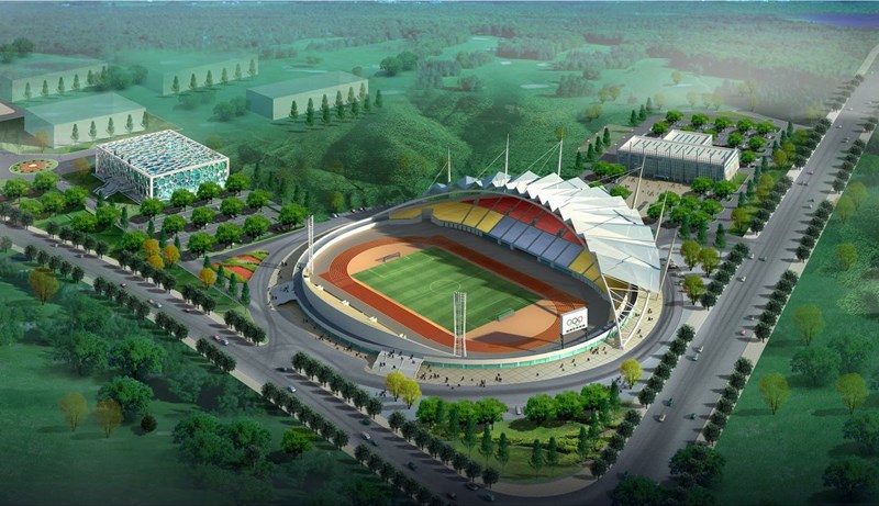 广西省第13届省运会主场馆梧州体育中心